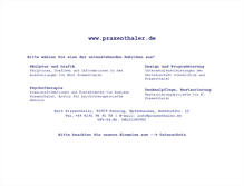 Tablet Screenshot of praxenthaler.de